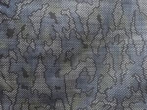 アンティーク　抽象模様織り出し本場泥大島紬着物(5マルキ)